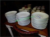(45+/-) Dinner Plates Tuxton 10" - White