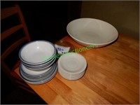 Bowls, Plates, Saucers in Group