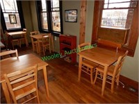 (3)  Wooden Table, (6) Chairs