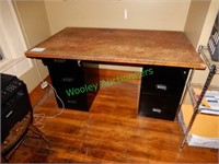 Makeshift Desk 52"x32" with (2) File Cabinets