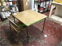 Card Table and Folding Chair