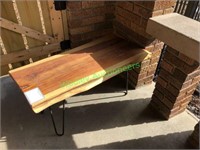 3’ Wooden slab bench