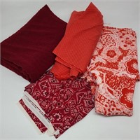 Bundle of Red Palette Fabric w/ Cranston