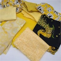 Bundle of Vintage Yellow Palette Fabric
