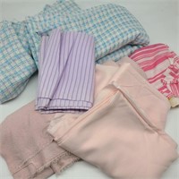 Lot of Pink & Pastel Vintage Fabric
