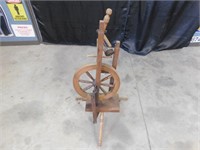 Antique Wooden Spinning Wheel