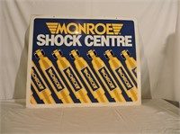 Double Sided Monroe Shock Centre Heavy Metal Sign