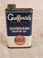 Gulfpride Motor Oil Full US Quart Tin