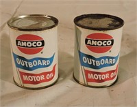 Amoco Outboard Motor Oil Full Tins