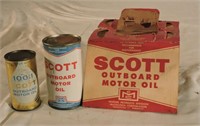 Full Scott Outboard Motor Oil & Carry Container