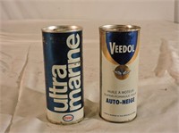 Veedol & Esso Outboard & Snowmobile Oil Tins