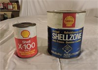 Shell Anti-Freeze & Motor Oil Full Tins