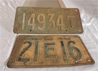 1942 & 1948 License Plates