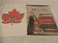 55 Hudson Advertising Piece & Supertest Sticker