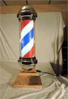 Barbershop Illuminating & Rotating Pole