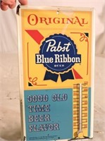 Pabst Blue Ribbon Tin Sign/Thermometre