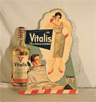 Vitalis Freestanding Cardboard Sign 28"T