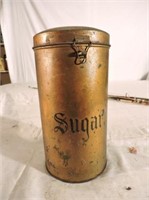 Antique Sugar Tin 12"T