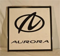General Motors Aurora Plastic Sign 24"x24
