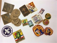 Boy Scout Items BSA Round Leather Patches Lot