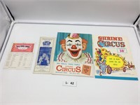 Lot of 4 -1944 -1974 Circus Programs