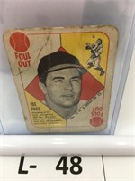 1951 Topps baseball Blue back Card