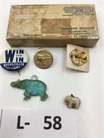 Vintage Political Lapel Pins/Charms