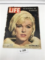 Life Magazine Memories Of Marilyn 1962