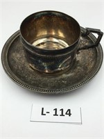 WWII Souvenir Of Berthe Paris 1944-1945 Cup/Saucer