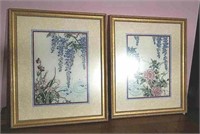 Pair of Handmade Cross Stitch