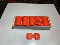 Orange Lakeside Roulette Chips