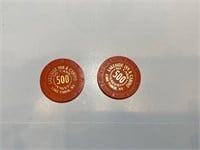 Orange '500' Lakeside Poker Chips (Approx. 200)
