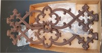 TRAY OF LARGE METAL WALL ART 24”