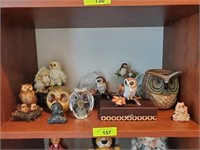 GROUP OF OWLS, MISC LENOX OWLS, MISCGROUP