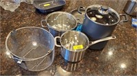 GROUP OF COOK WARE, POTS AND PANS
