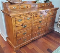 COLONIAL PINE LINK TAYLOR DRESSER, ARMOIRE, NIGHT