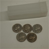 Early Jefferson Nickels and Coin Holder