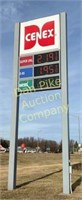 Cenex Sign highway sign w/ fuel prices