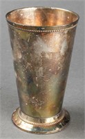Silver Plate Cup with Repousse Design