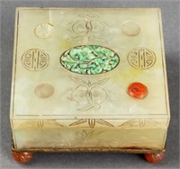 Asian Hard Stone Trinket Box