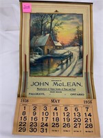 John McClean Grain Dealer Palgrave Ontario 1938