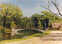 Bridge and House, Woodlands, 1960