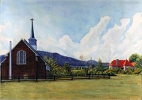 Anglican Church... Quebec, 1955