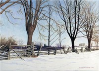 Farm Winter Scene, 1962