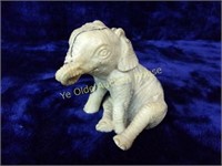 Marbelized Resin Elephant Figurine