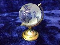 Crystal Globe Figurine