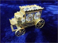 Carriage Figurine with Crystals