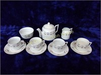 11 Pc Petite Porcelain Tea Set