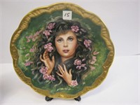 Beautiful "Wild Iris Rose" Collector Plate