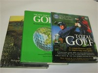 3  Hard Cover Golf Books